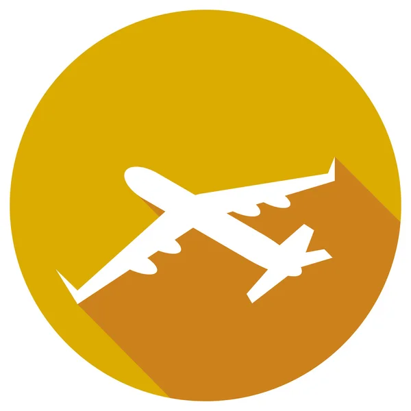 Flat Icon of airliner — Stock Vector