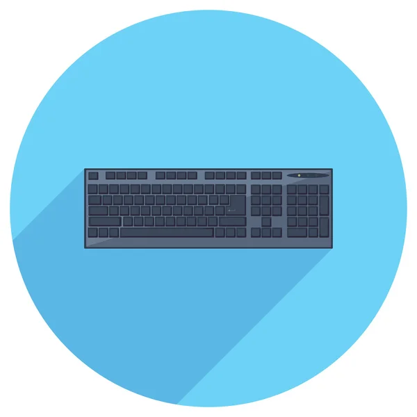 Flat Icon of keyboard — Stock Vector