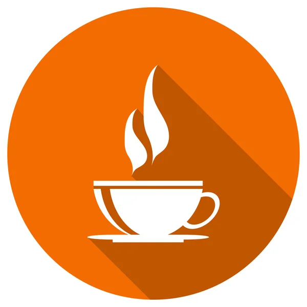 Ploché ikony šálek čaje — Stockový vektor