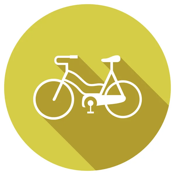 Icône plate de vélo — Image vectorielle