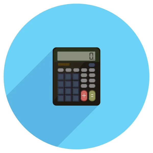 Flat Icon of calculator — Stock Vector