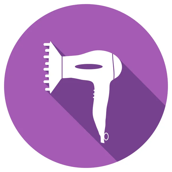 Flat Icon of hair dryer — Stock Vector