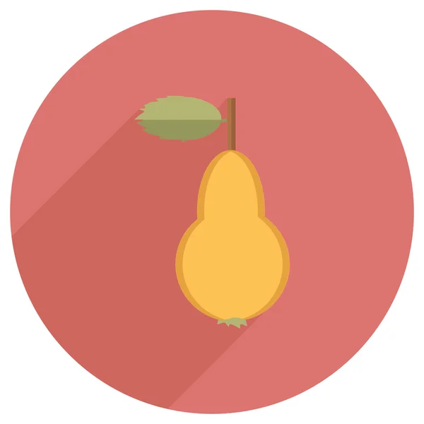 Flat icon of pear — Stock Vector
