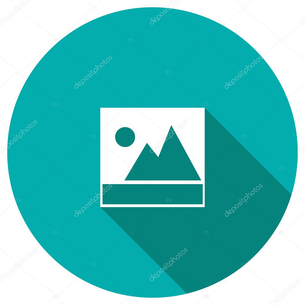 Flat Icon of photo