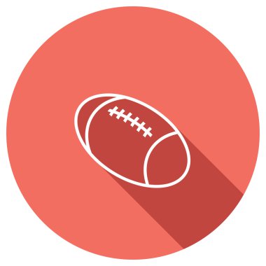 Amerikan futbolu düz simgesi