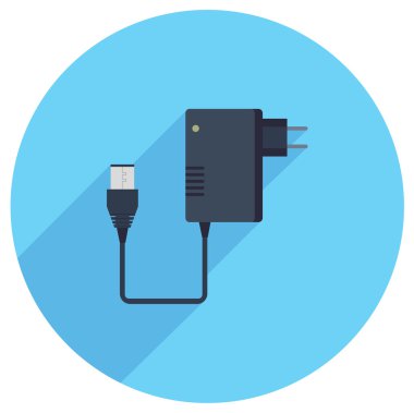 Þarj cihazýnýn düz simgesi