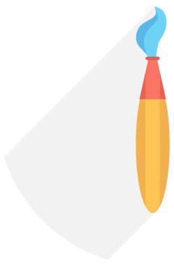 Fırça düz simgesi