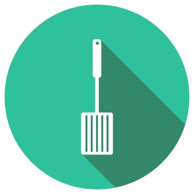 Mutfak spatula düz simgesi