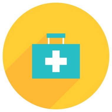 Tıbbi bavul düz görüntü