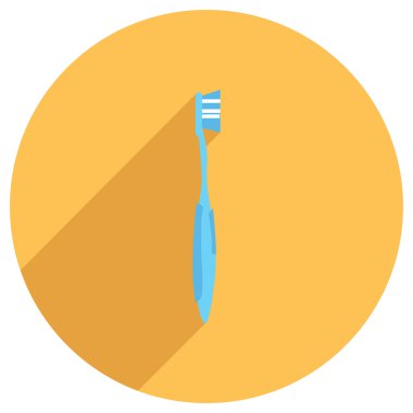 Diş fırçasının düz simgesi