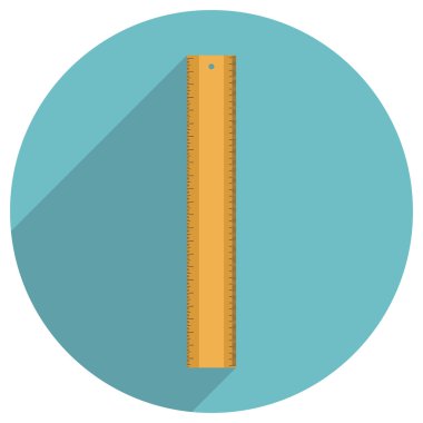 Cetvelin düz simgesi