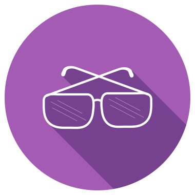 Düz simgesi güneş gözlüğü