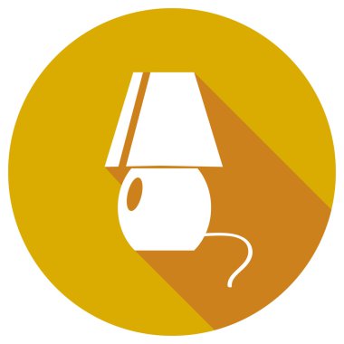 Okuma lambası düz simgesi