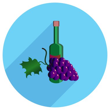 Üzüm şarap şişe