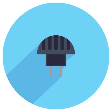 Elektrik fiş düz simgesi