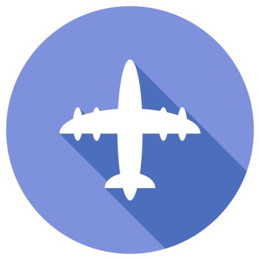 Uçağın düz simgesi