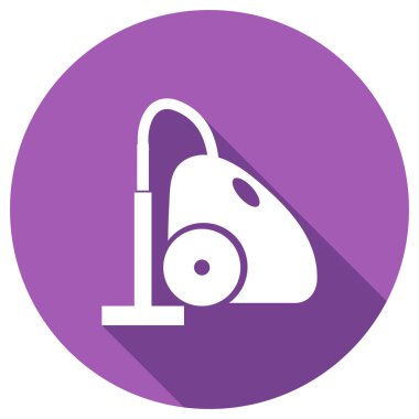 Elektrikli süpürge düz simgesi