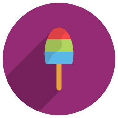 Dondurma düz simgesi