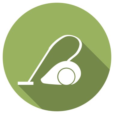 Elektrikli süpürge düz simgesi