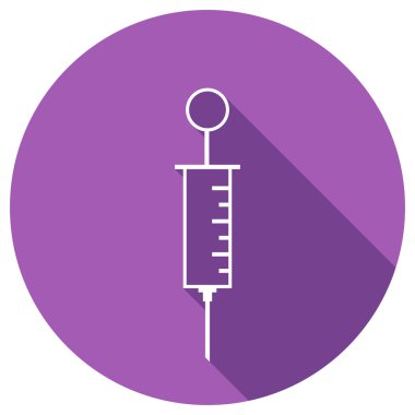 Şırınganın düz simgesi