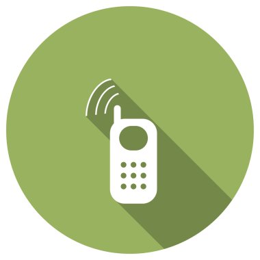 Cep telefonu düz simgesi