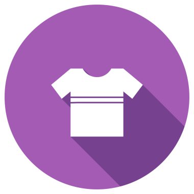 T-shirt düz simgesi