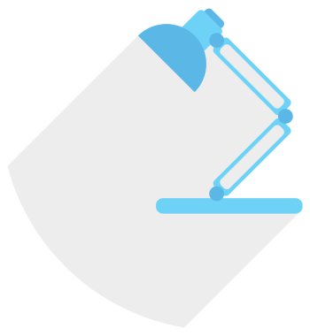 Lamba okuma düz simgesi