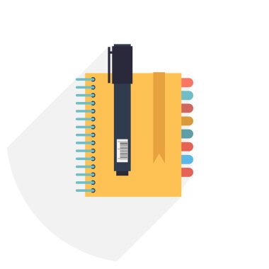 işaretleyici düz simgesi