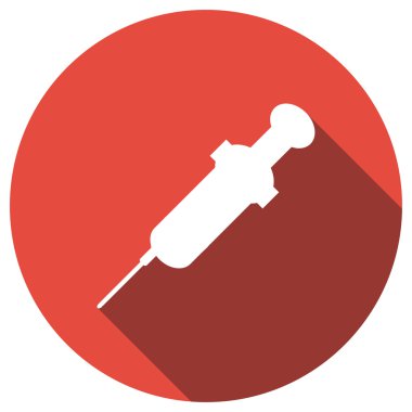 Şırınganın düz simgesi