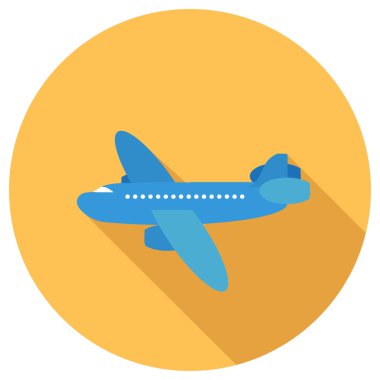 Uçağın düz simgesi