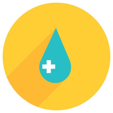 Beyaz haç ile damla