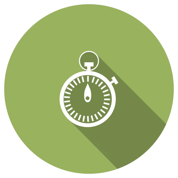 Platte pictogram voor stopwatch — Stockvector