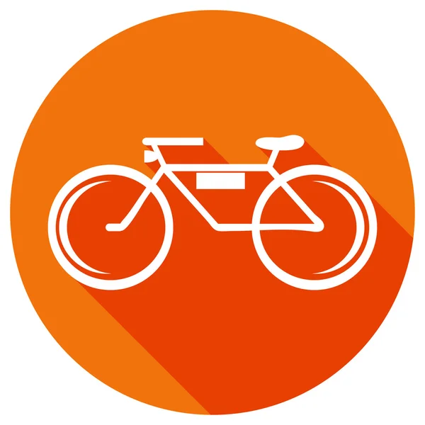 Flache Ikone des Fahrrads — Stockvektor