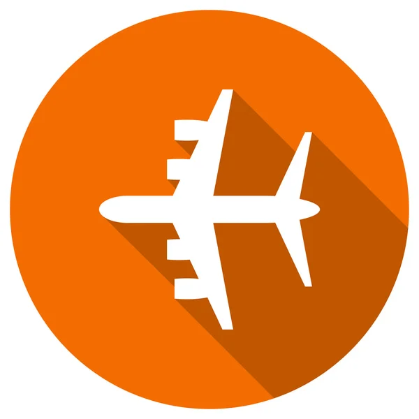 Icône plate de l'avion de ligne — Image vectorielle