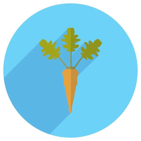 Плоская икона моркови — стоковый вектор