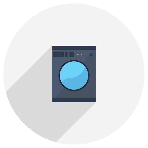 Flat Icon of washing machine — Stock Vector