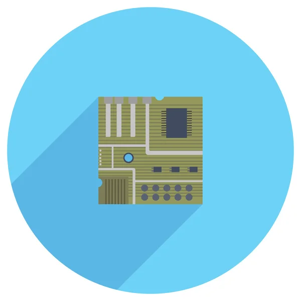 Platte pictogram van elektrische lading — Stockvector