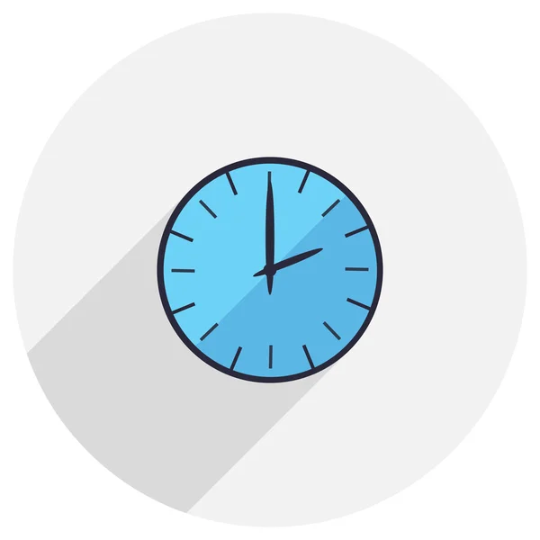 Flat Icon of wall clock — Stock Vector