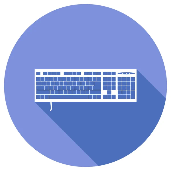 Platte pictogram van toetsenbord — Stockvector