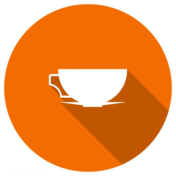 Flat Icon of cup of tea — Stock Vector