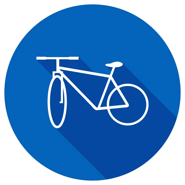 Flache Ikone des Fahrrads — Stockvektor