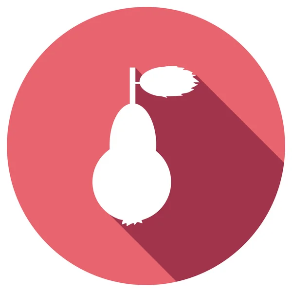 Icône plate de poire — Image vectorielle