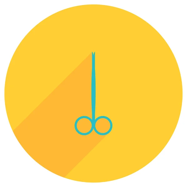 Flat image of scissors — Stock Vector