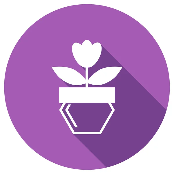 Pictogram van bloempot — Stockvector