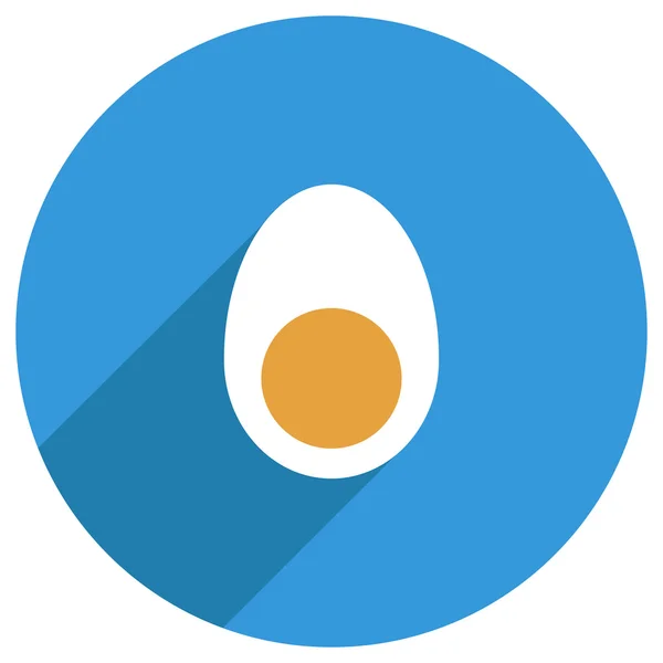 半煮鸡蛋 — 图库矢量图片