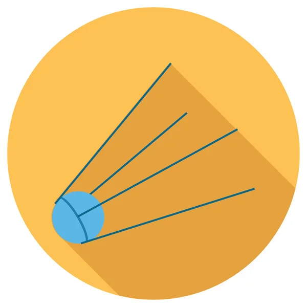 Ícone plano de satélite — Vetor de Stock