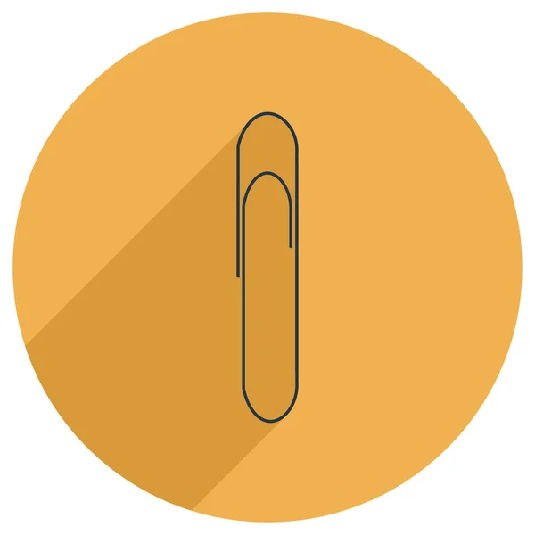 Flat ikonen för häftklammer — Stock vektor