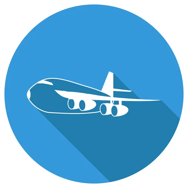 Flat Icon of airliner — Stock Vector