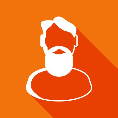 İnsan yüzü düz simgesi