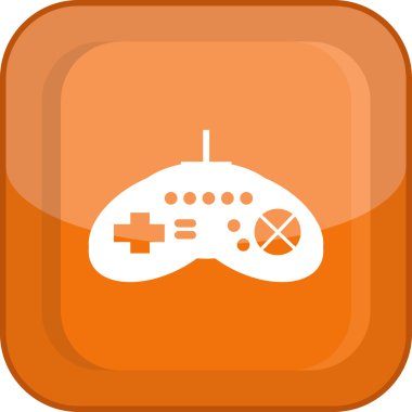 Oyun çubuğu düz simgesi